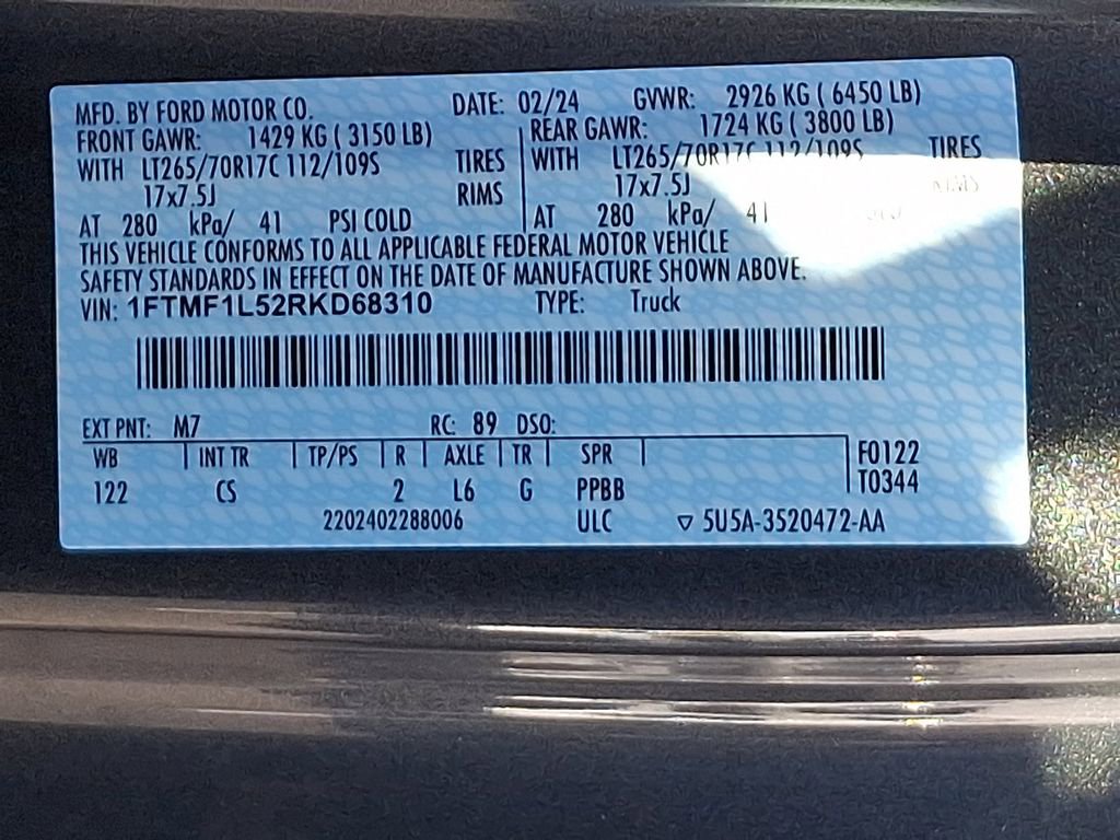 Certified 2024 Ford F150 XL w/ Equipment Group 103A High image 27