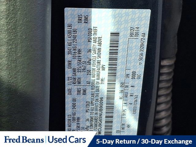 Certified 2022 Ford Escape SE w/ SE Sport Appearance Package image 27