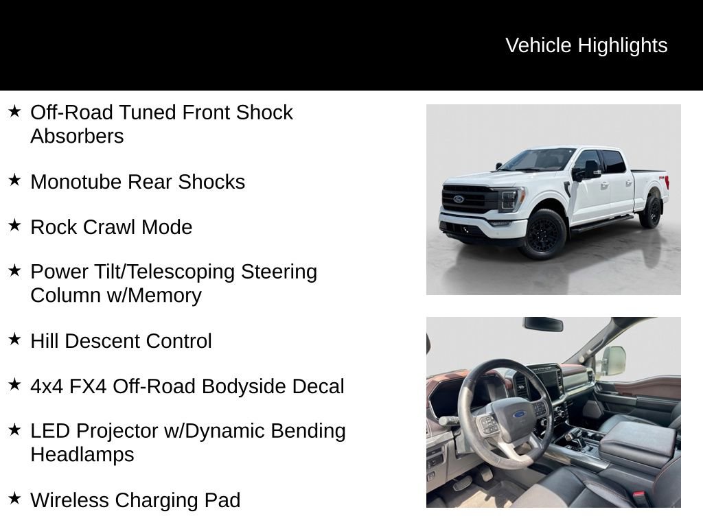Certified 2023 Ford F150 Lariat w/ Equipment Group 502A High AWD/4WD image 31