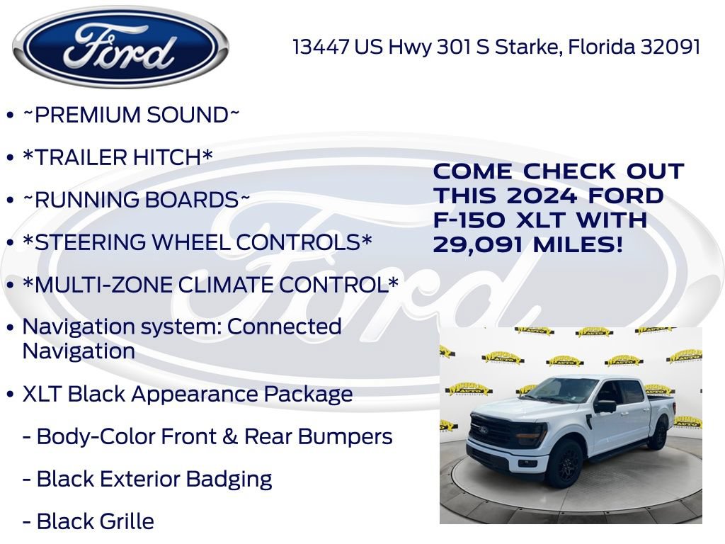 Certified 2024 Ford F150 XLT w/ XLT Black Appearance Package RWD image 17