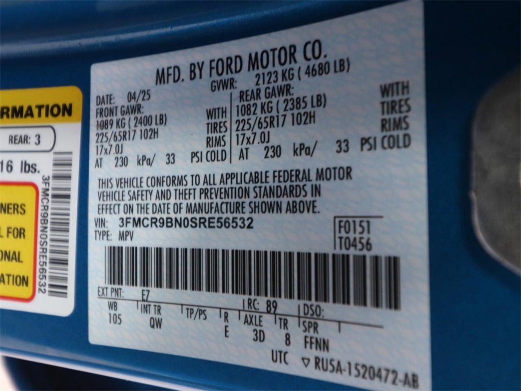 Certified 2025 Ford Bronco Sport Big Bend w/ Convenience Package image 23