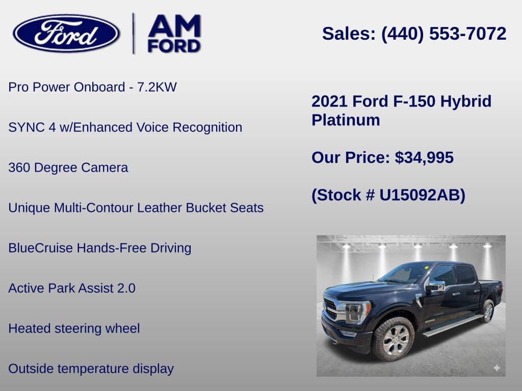 Certified 2021 Ford F150 Platinum w/ Equipment Group 701A High AWD/4WD image 30