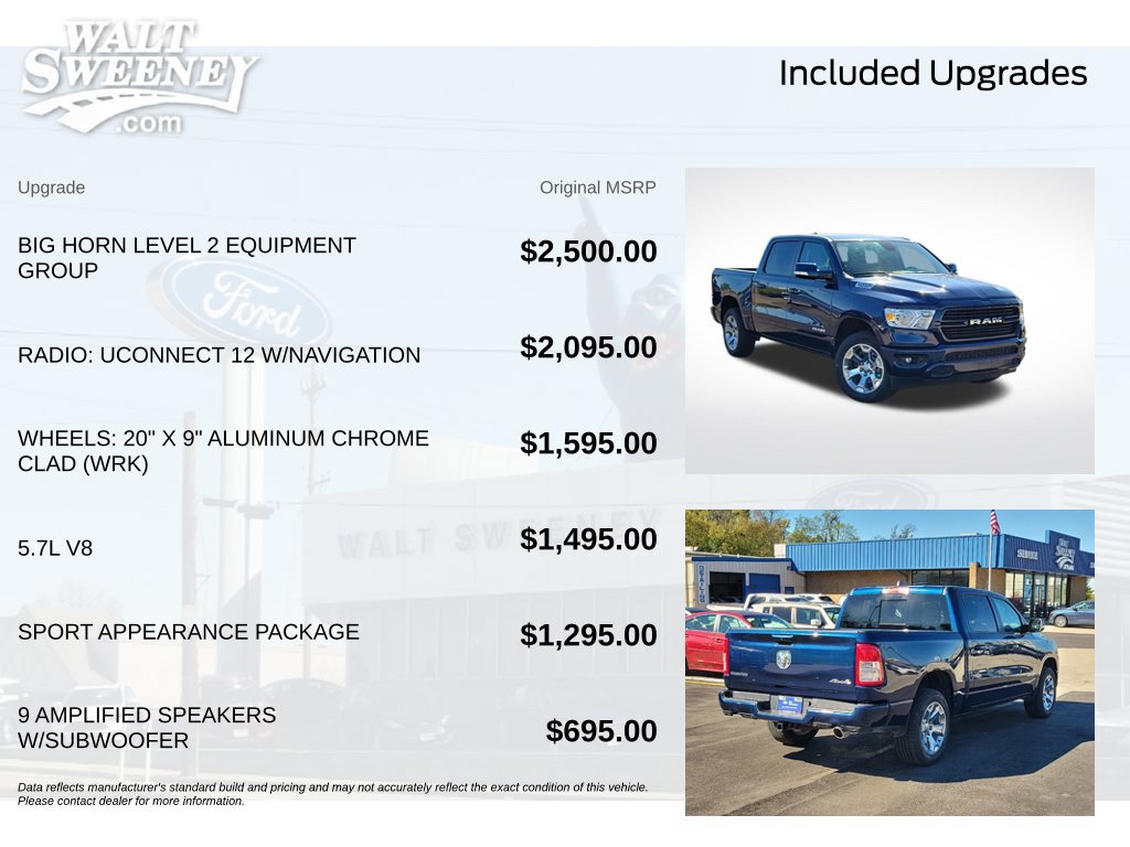 Used 2020 RAM 1500 Big Horn AWD/4WD image 12