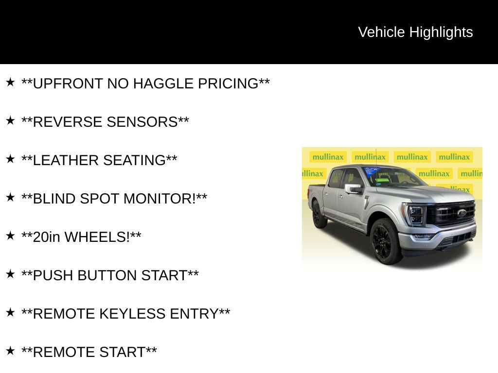 Certified 2023 Ford F150 Platinum w/ Equipment Group 701A High image 7