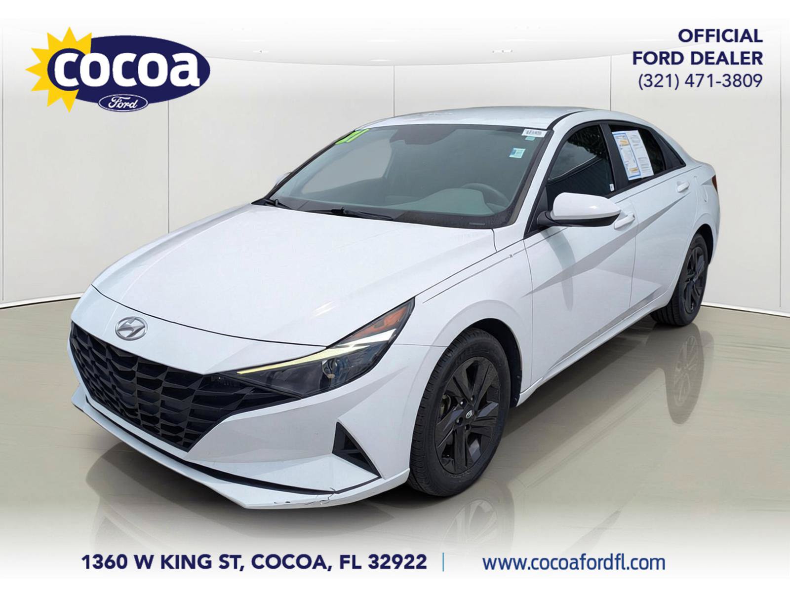 Used 2021 Hyundai Elantra Blue w/ Cargo Package FWD image 1