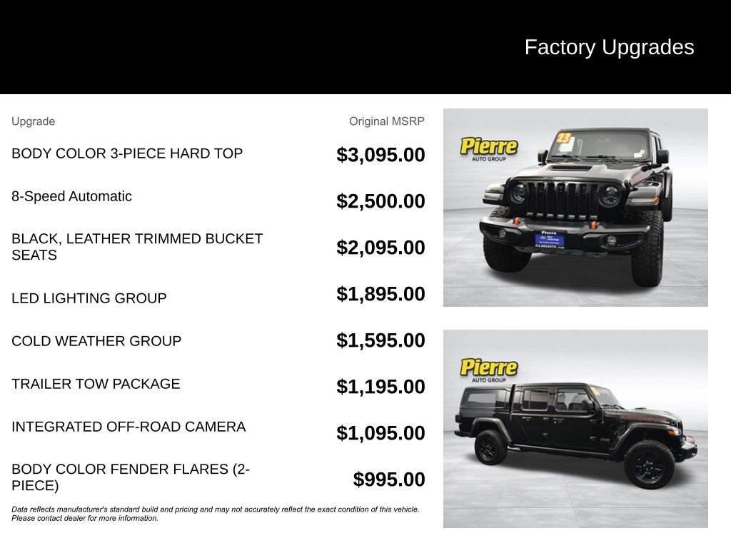 Used 2023 Jeep Gladiator Mojave w/ LED Lighting Group AWD/4WD image 13