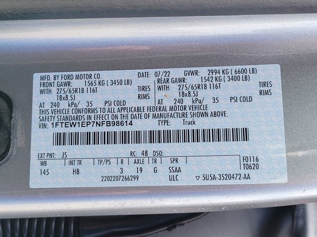 Certified 2022 Ford F150 Lariat AWD/4WD image 18