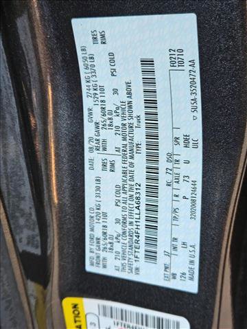 Certified 2020 Ford Ranger XLT w/ Equipment Group 302A Luxury image 27