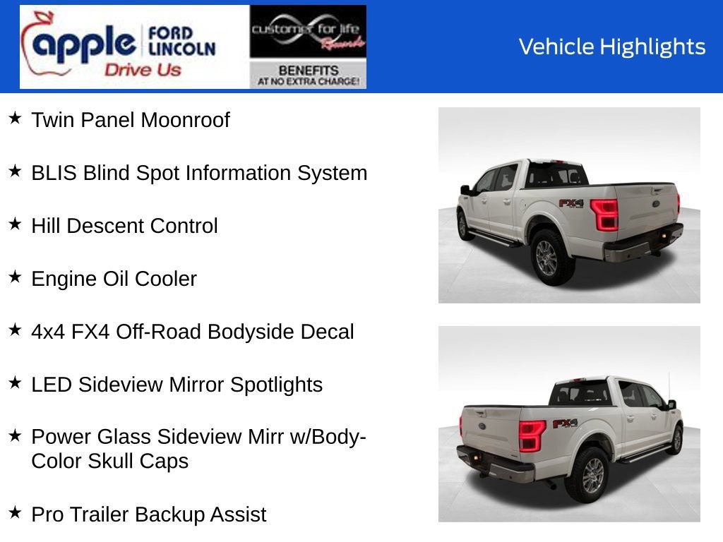 Certified 2019 Ford F150 Lariat w/ Equipment Group 501A Mid image 17