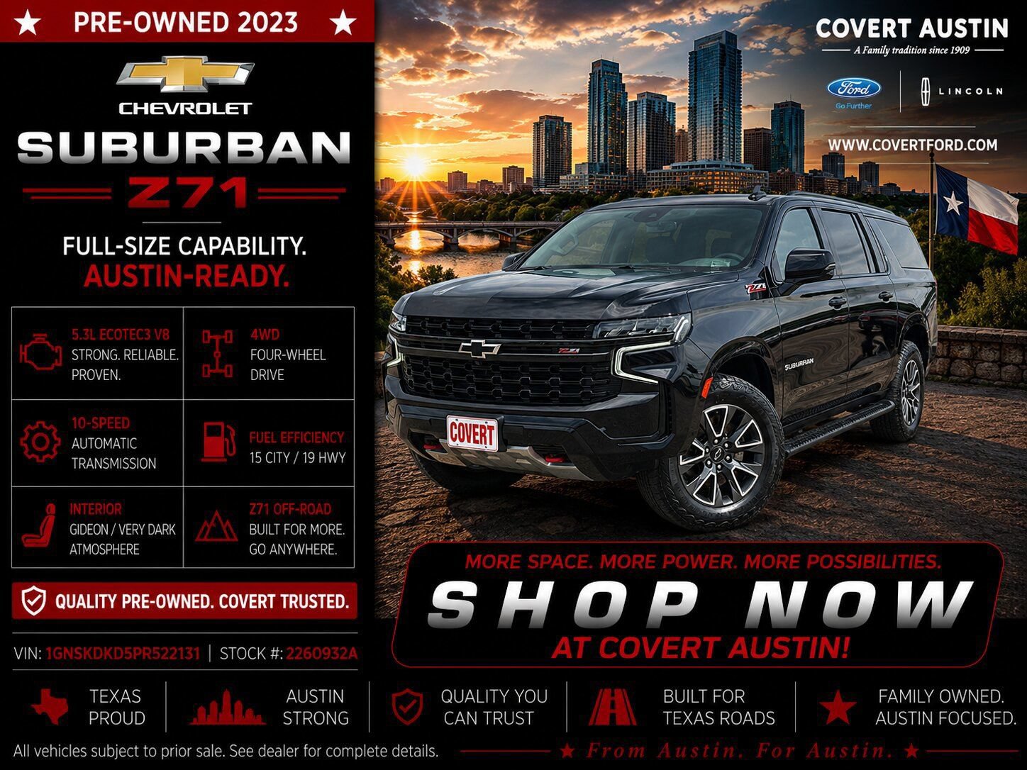 Used 2023 Chevrolet Suburban Z71 w/ Luxury Package