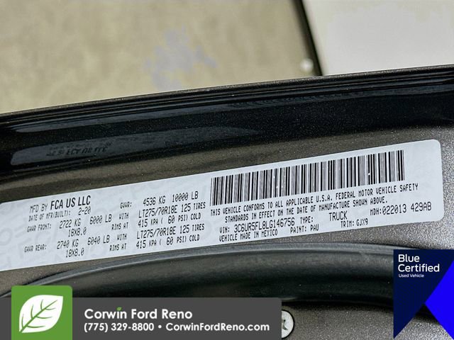 Used 2020 RAM 2500 Laramie w/ Protection Group image 33