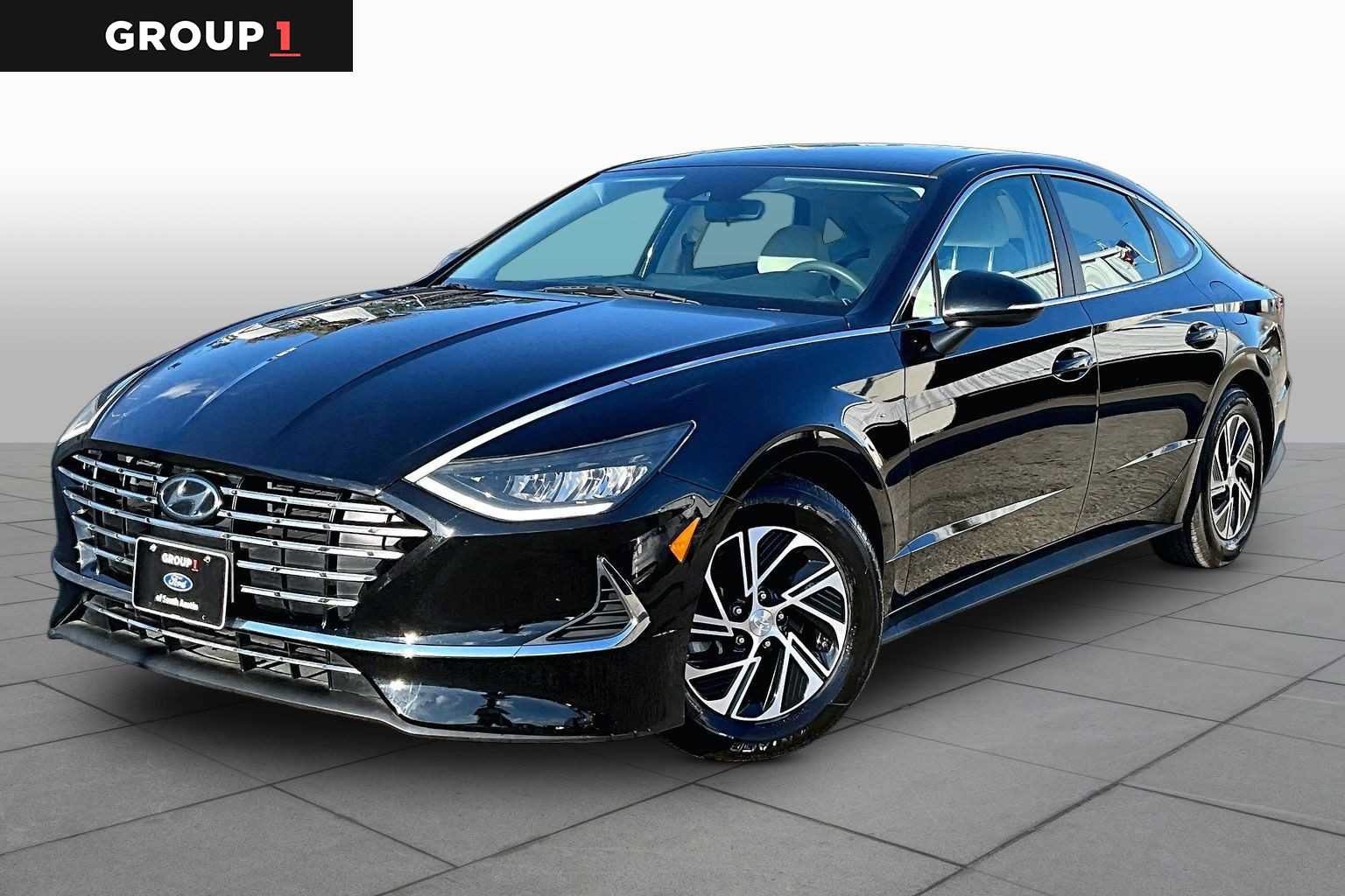 Used 2021 Hyundai Sonata Blue FWD image 1