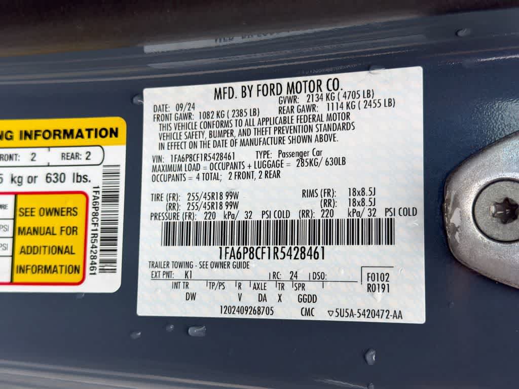 Certified 2024 Ford Mustang GT RWD image 30