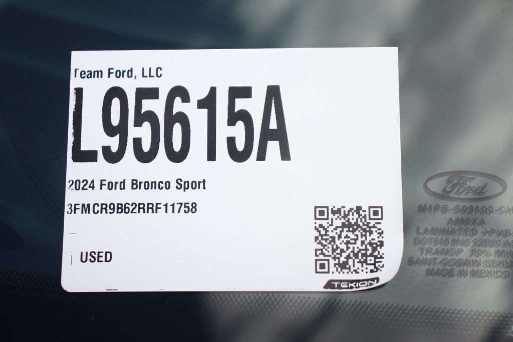 Certified 2024 Ford Bronco Sport Big Bend w/ Convenience Package AWD/4WD image 30