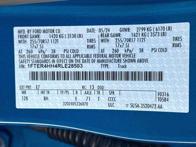 Certified 2024 Ford Ranger XLT w/ Equipment Group 301A High AWD/4WD image 40