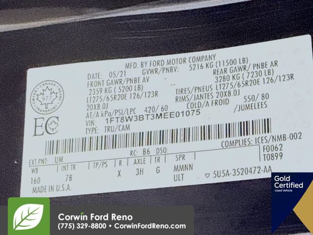 Certified 2021 Ford F350 Platinum w/ FX4 Off-Road Package AWD/4WD image 36