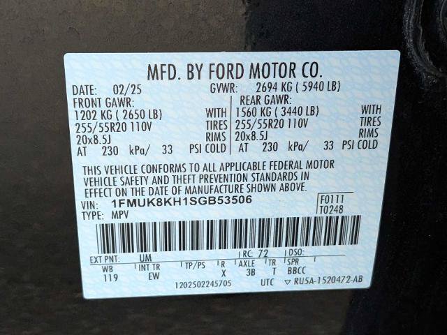 Certified 2025 Ford Explorer ST-Line AWD/4WD image 25