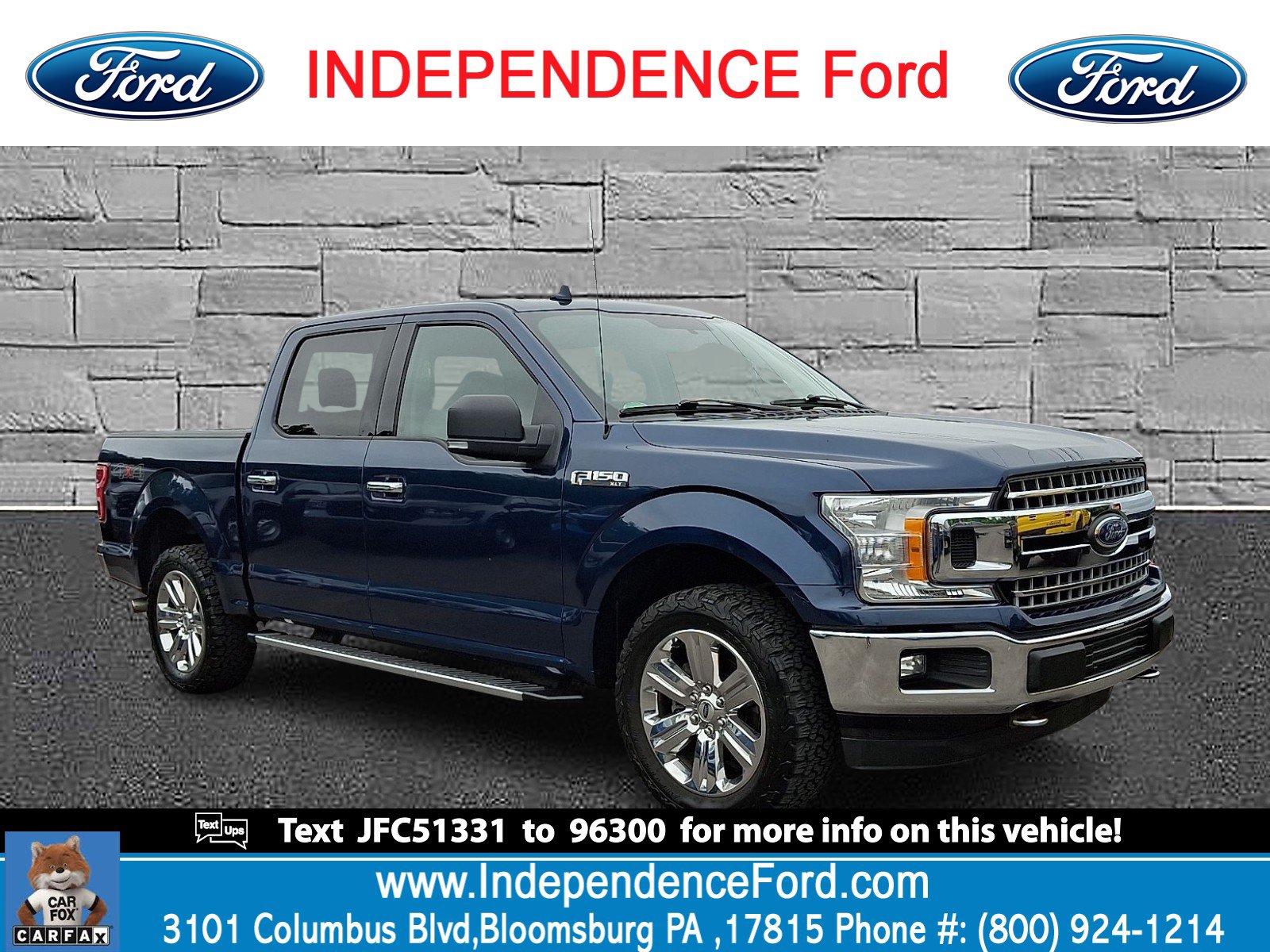 Certified 2018 Ford F150 XLT w/ Equipment Group 302A Luxury