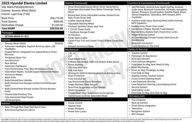 Used 2025 Hyundai Elantra Limited FWD image 40