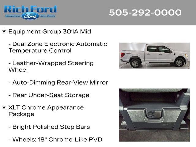 Certified 2022 Ford F150 XLT w/ Equipment Group 301A Mid image 22