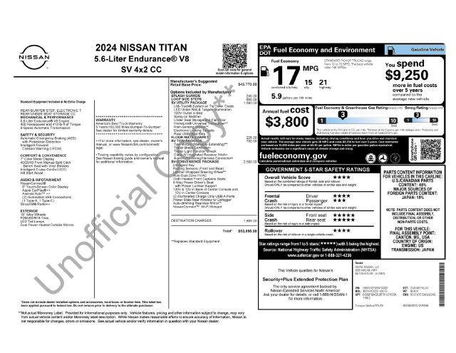 Used 2024 Nissan Titan SV w/ SV Convenience Package RWD image 6