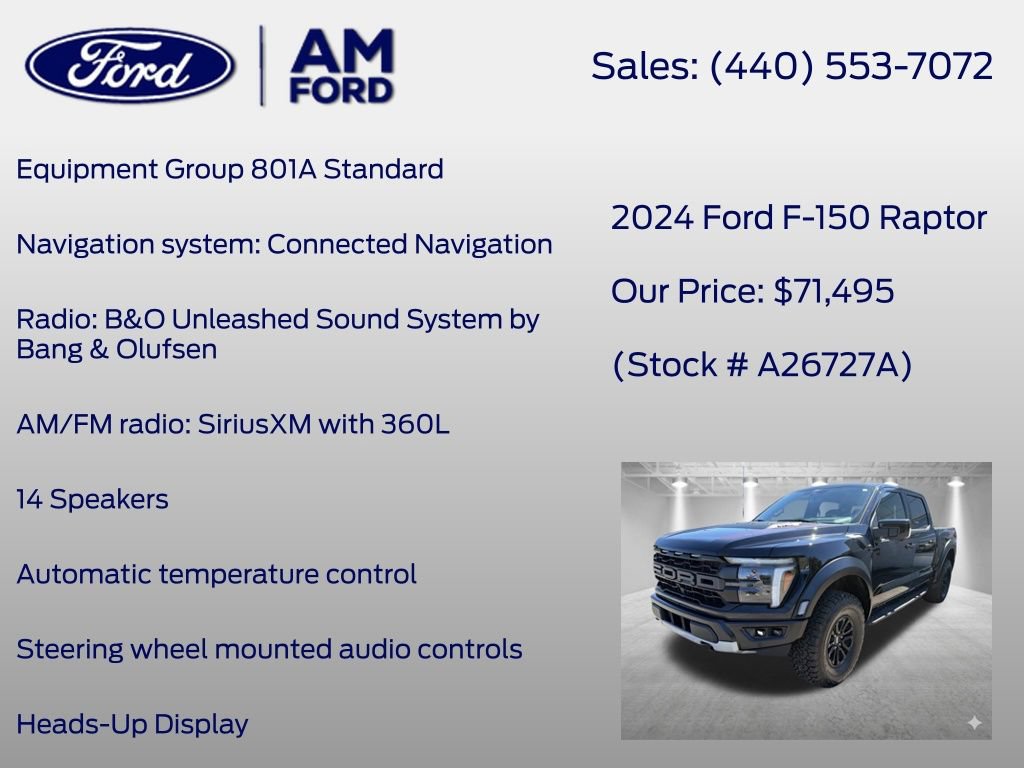 Certified 2024 Ford F150 Raptor AWD/4WD image 8