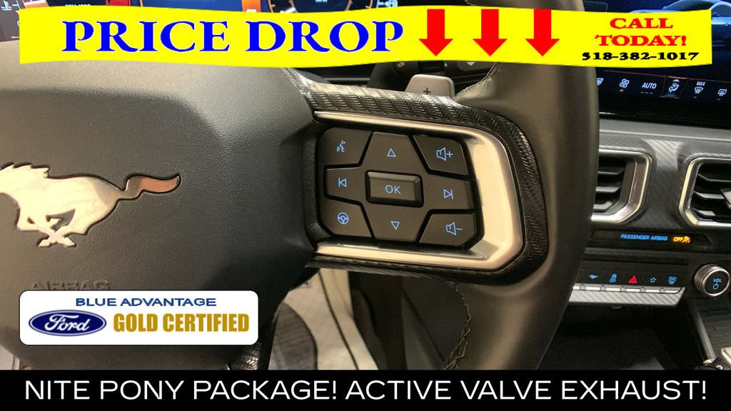 Certified 2025 Ford Mustang GT Premium w/ Mustang Nite Pony Package RWD image 27