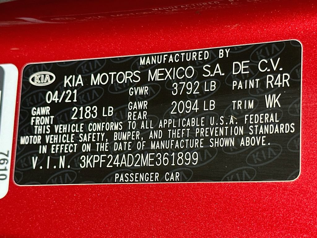 Used 2021 Kia Forte LXS FWD image 24