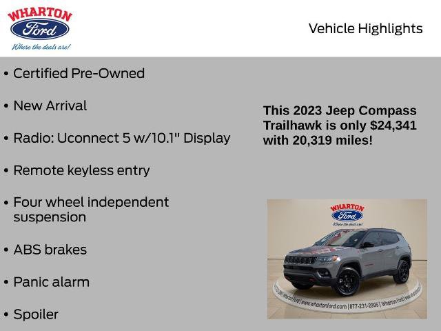 Used 2023 Jeep Compass Trailhawk AWD/4WD image 5