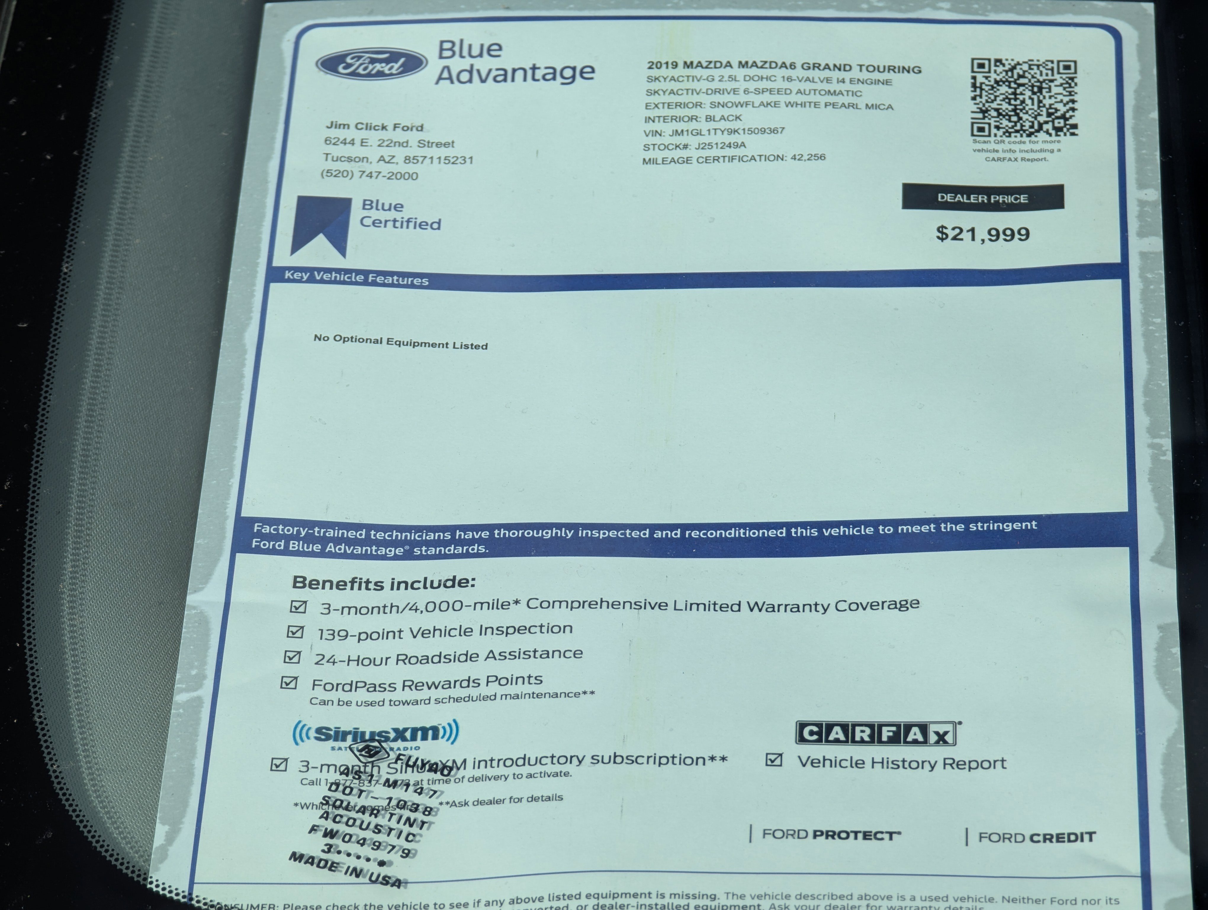 Used 2019 MAZDA MAZDA6 Grand Touring image 14