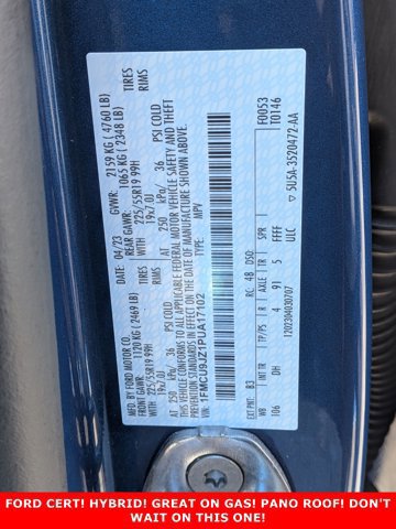 Certified 2023 Ford Escape Platinum w/ Premium Technology Package image 30