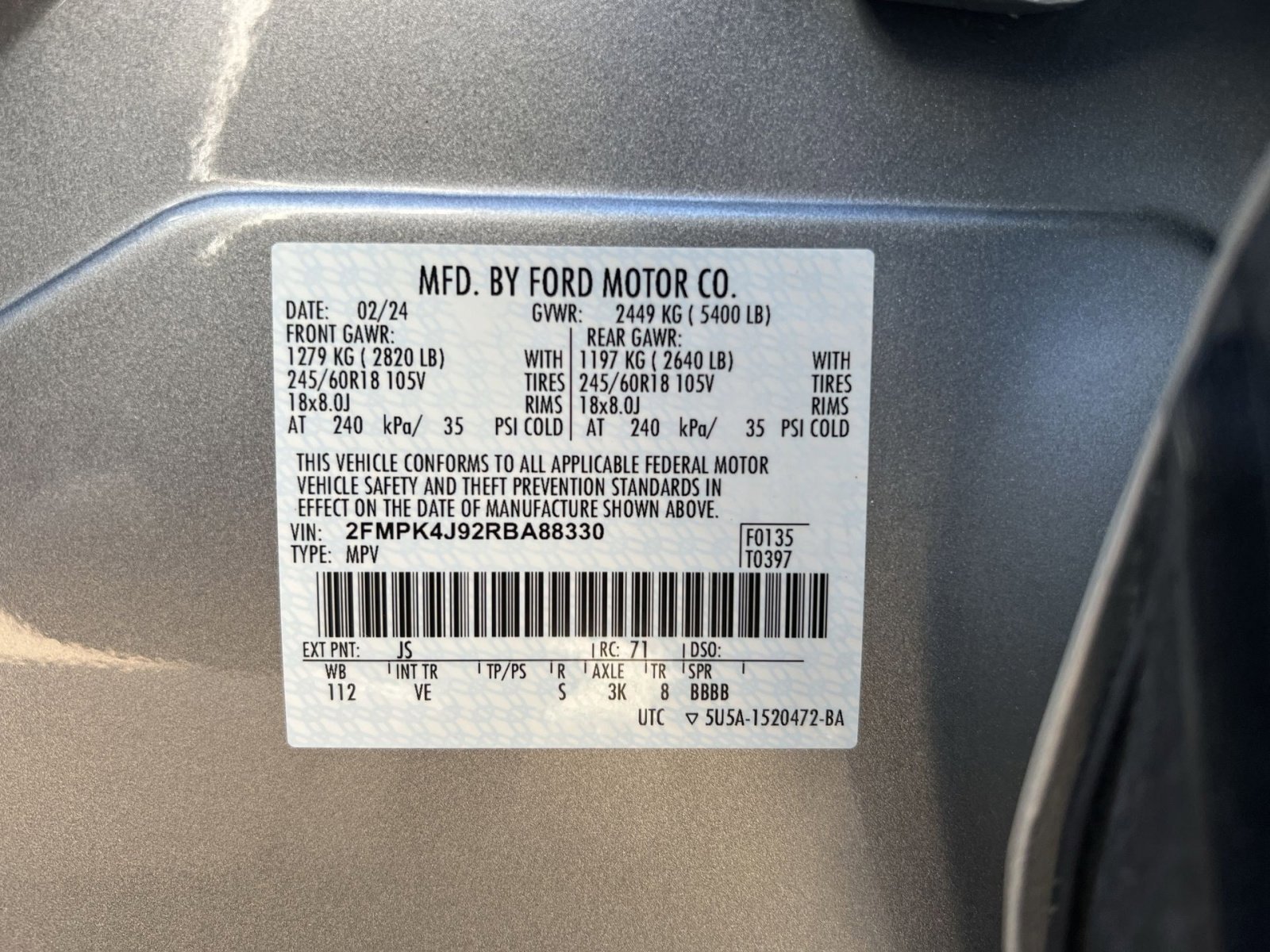 Certified 2024 Ford Edge SEL image 27