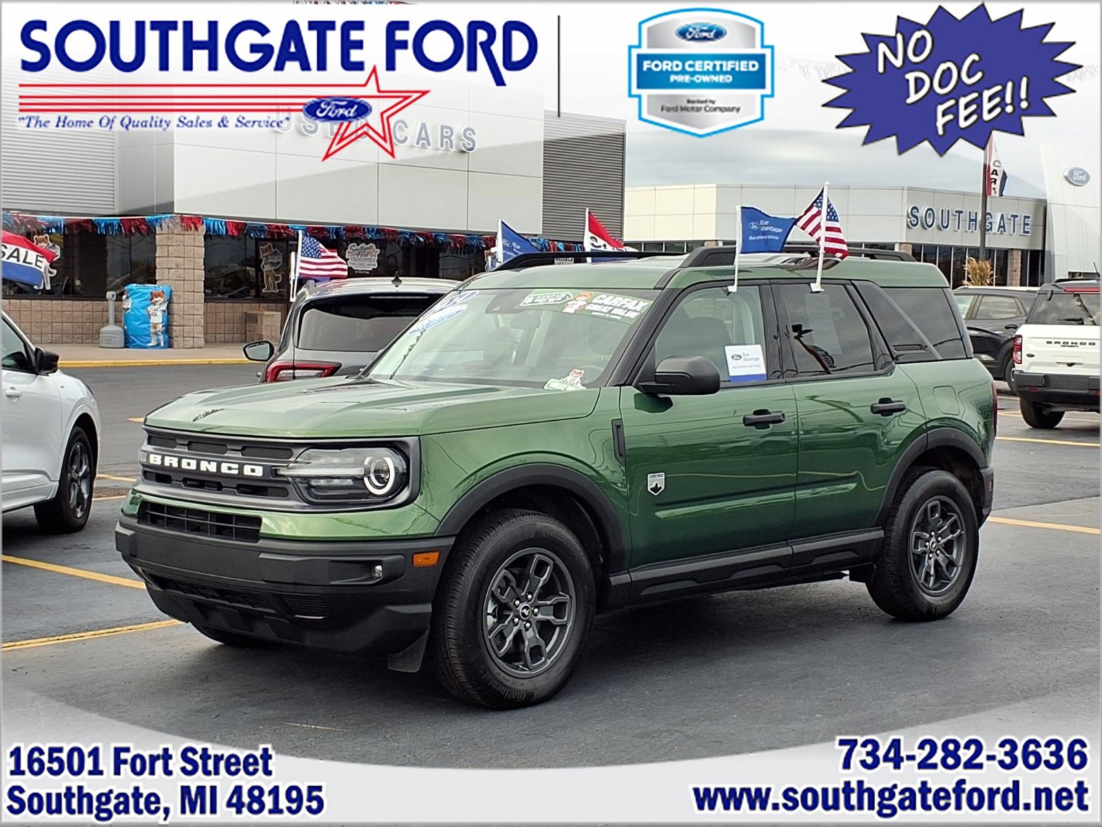 Certified 2024 Ford Bronco Sport Big Bend w/ Convenience Package AWD/4WD image 1