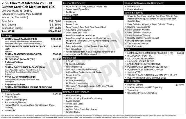 Used 2025 Chevrolet Silverado 2500 Custom w/ Custom Value Package AWD/4WD image 27