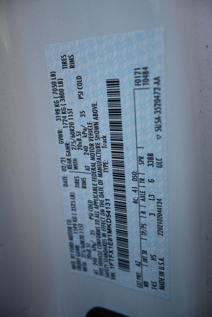 Certified 2021 Ford F150 Lariat w/ Equipment Group 502A High image 41