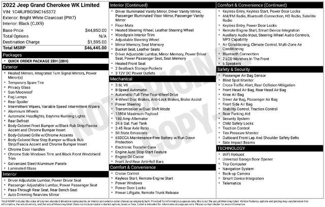 Used 2022 Jeep Grand Cherokee Limited AWD/4WD image 2