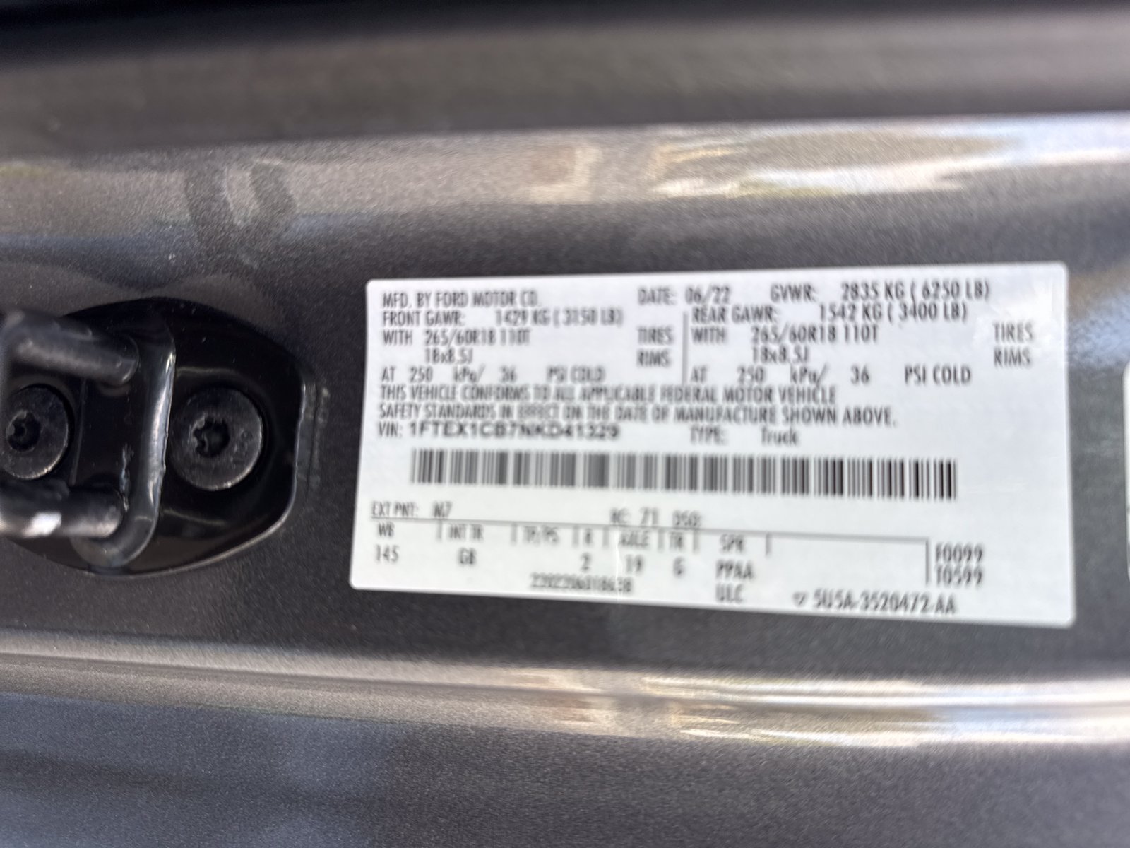 Certified 2022 Ford F150 XL w/ STX Appearance Package RWD image 30