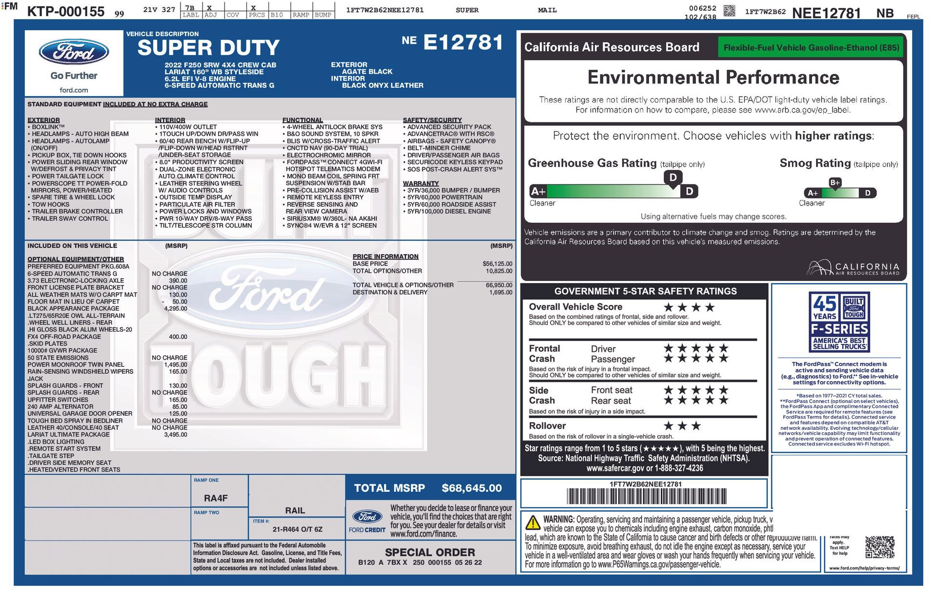 Certified 2022 Ford F250 Lariat w/ Black Appearance Package image 38