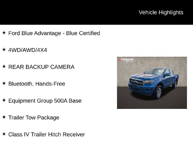 Certified 2019 Ford Ranger Lariat w/ Trailer Tow Package AWD/4WD image 2