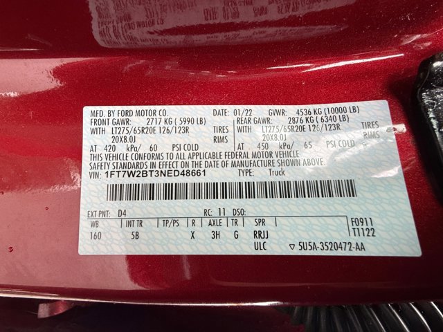 Certified 2022 Ford F250 Lariat w/ Lariat Ultimate Package AWD/4WD image 37