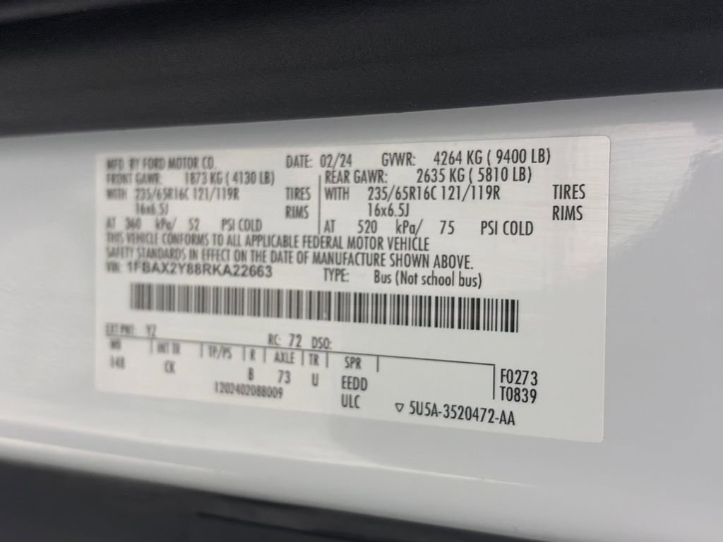 Certified 2024 Ford Transit 350 XLT RWD image 9