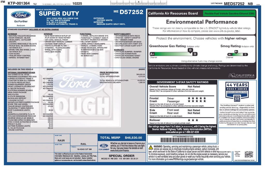 Certified 2021 Ford F250 XL w/ Power Equipment Group AWD/4WD image 5