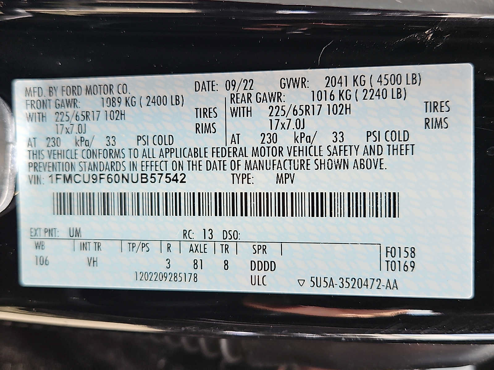 Certified 2022 Ford Escape S AWD/4WD image 26