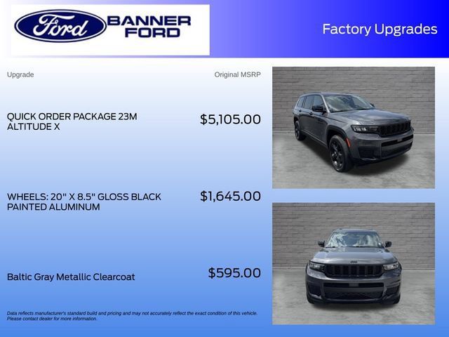 Used 2023 Jeep Grand Cherokee L Altitude AWD/4WD image 4