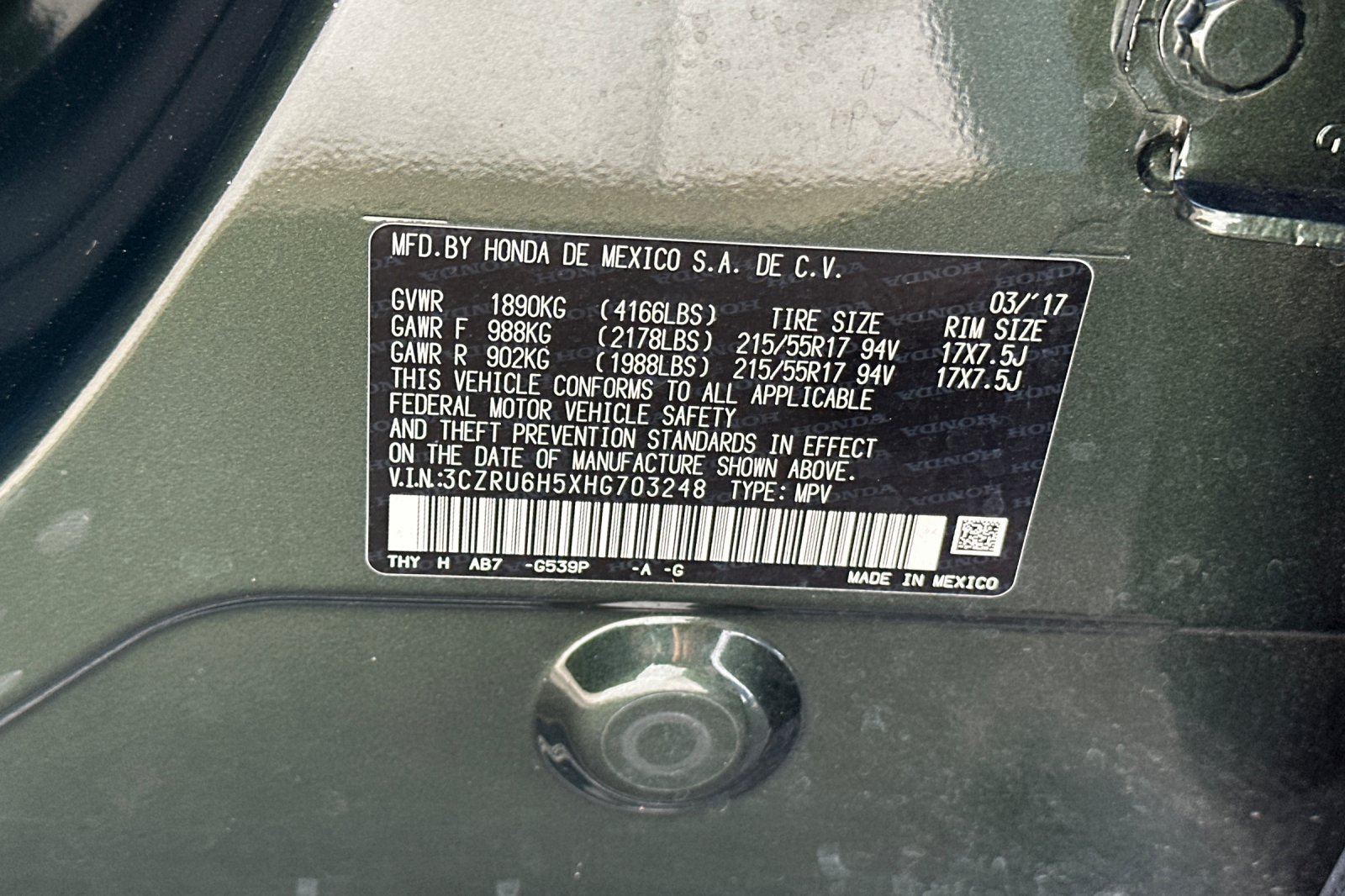 Used 2017 Honda HR-V EX image 32