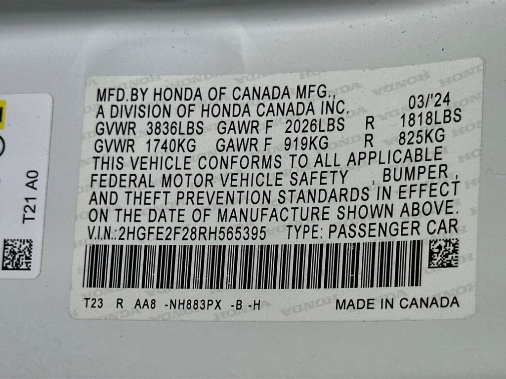 Used 2024 Honda Civic LX image 24