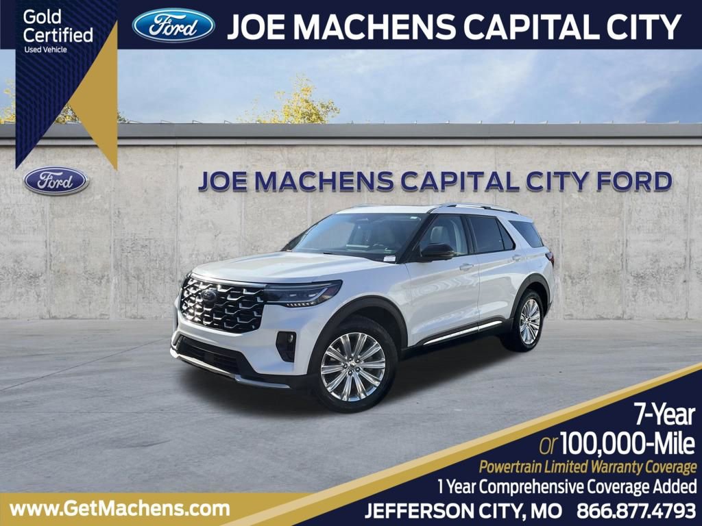 Certified 2025 Ford Explorer Platinum w/ LUX Leather Package