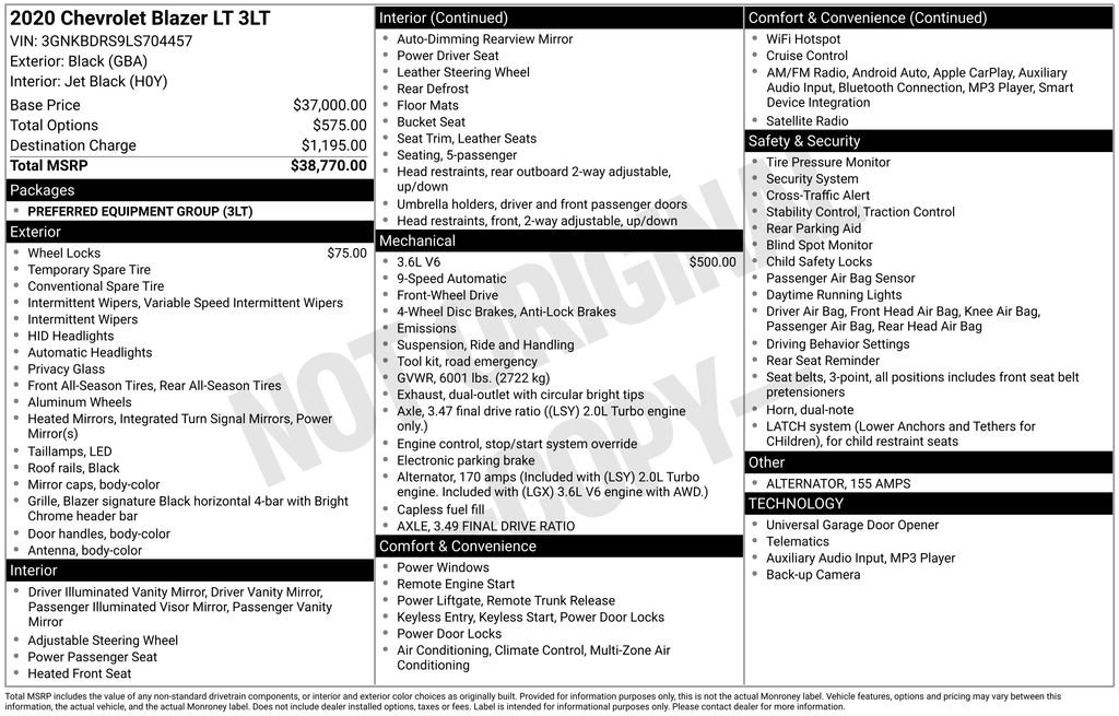 Used 2020 Chevrolet Blazer LT image 3