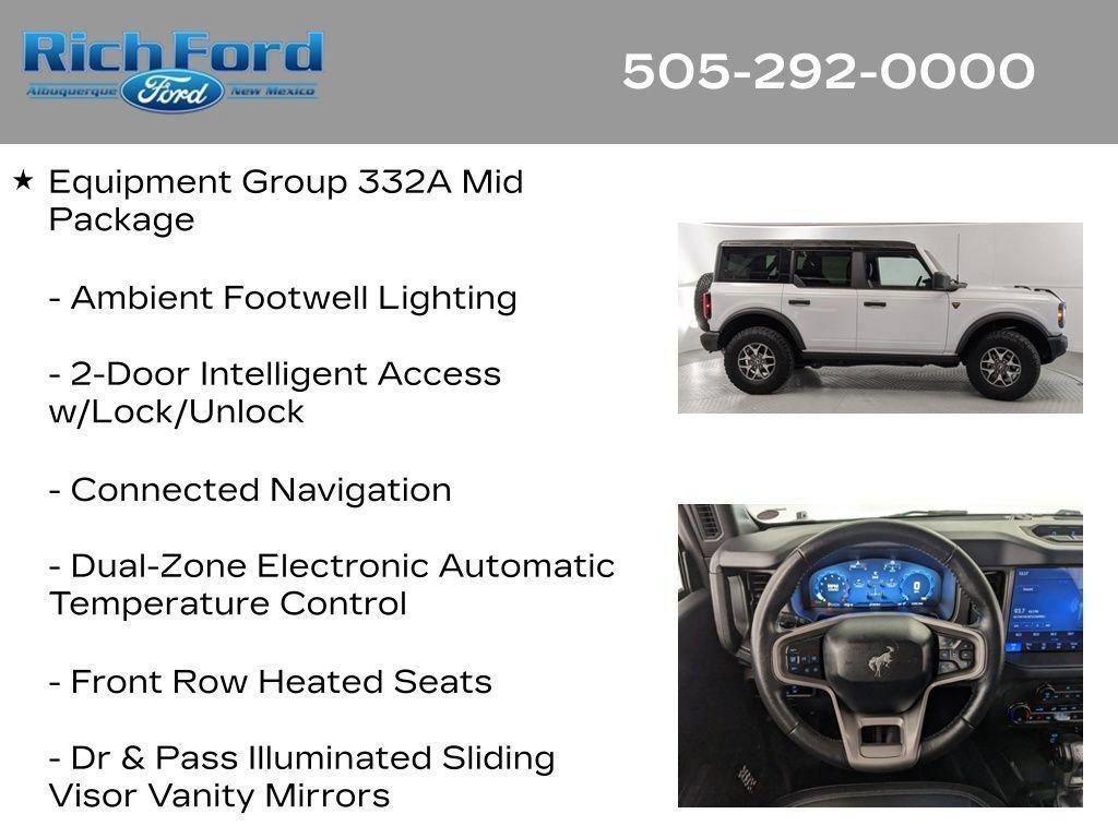 Certified 2025 Ford Bronco Badlands AWD/4WD image 49