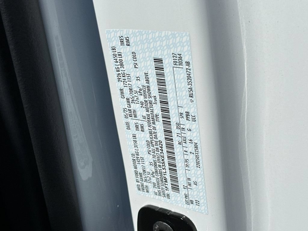 Certified 2025 Ford F150 XL w/ Equipment Group 103A High AWD/4WD image 25